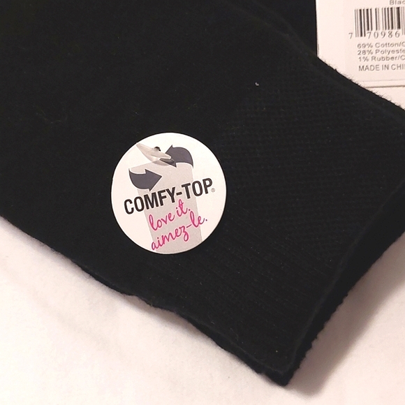 SECRET Women's 2 Pack Black Knee Socks NWT Size 6-10 Shoe Size - Picture 4 of 4